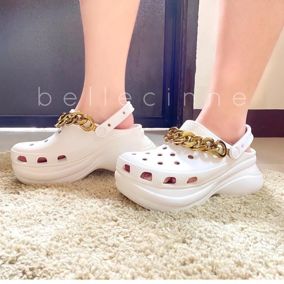 MACKINJ Crocs Women's Classic Bae Embellished - Picture 2 of 11